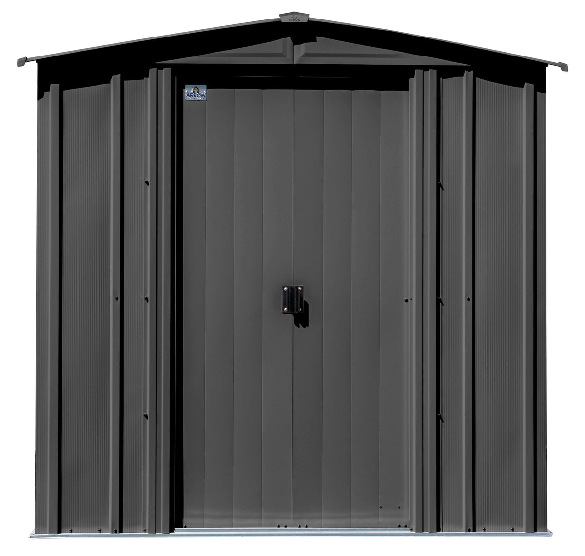 Classic Galvanized Steel Storage Shed, Charcoal, 6-ft x 7-ft W1M1 - product image 4