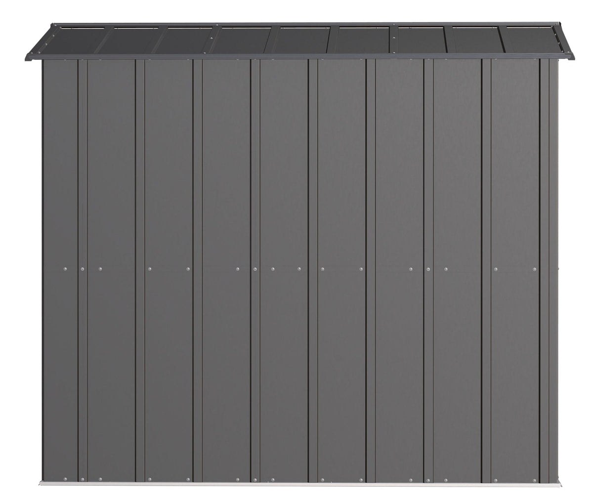 Classic Galvanized Steel Storage Shed, Charcoal, 6-ft x 7-ft W1M1 - product image 7