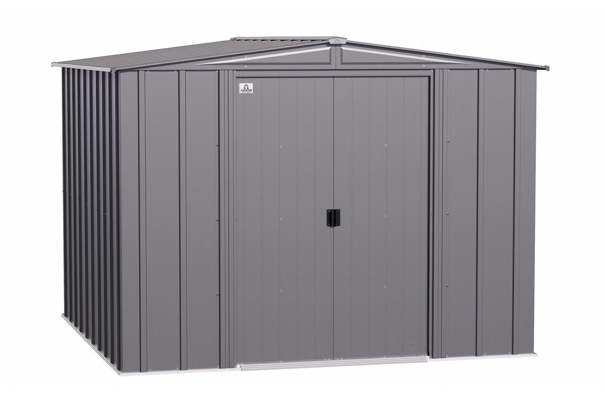 Classic Galvanized Steel Storage Shed, Charcoal, 8-ft x 8-ft A2Y1 - product image 2