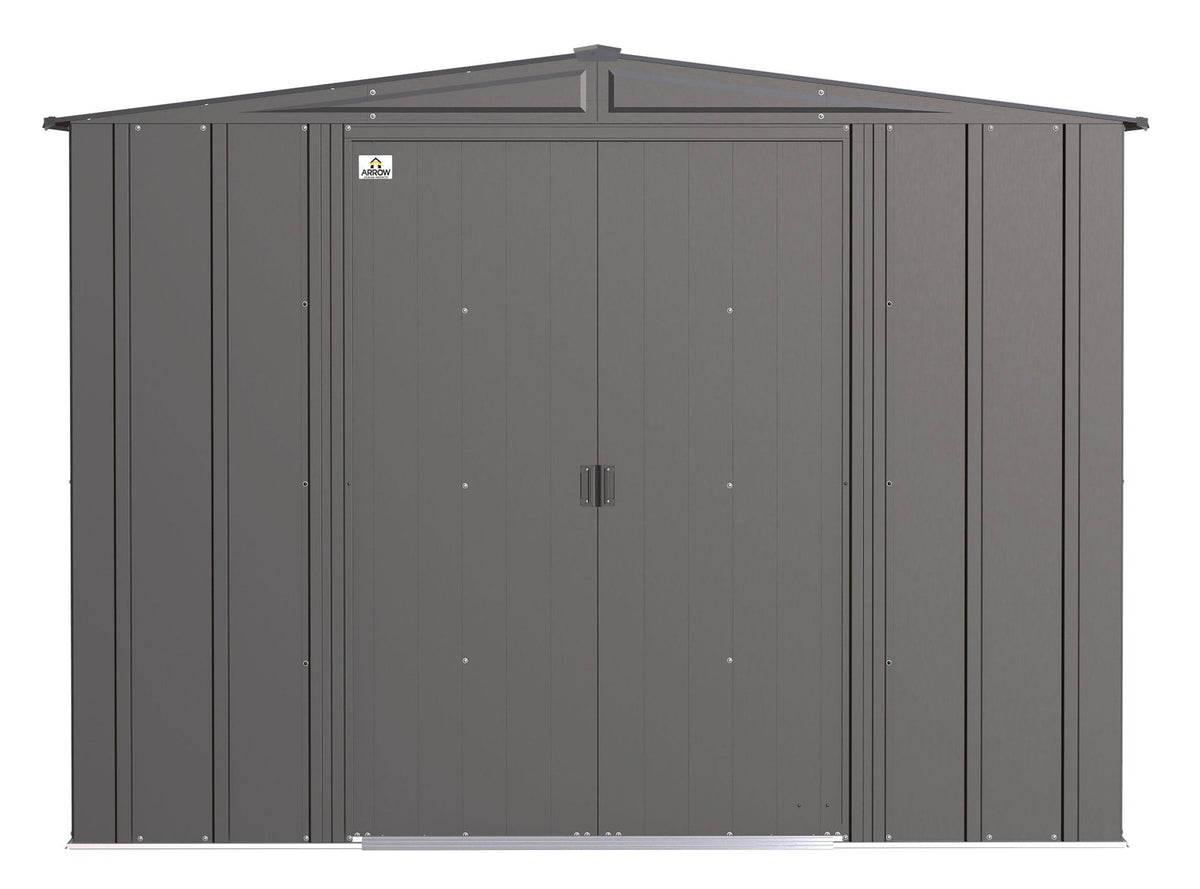 Classic Galvanized Steel Storage Shed, Charcoal, 8-ft x 8-ft A2Y1 - product image 3