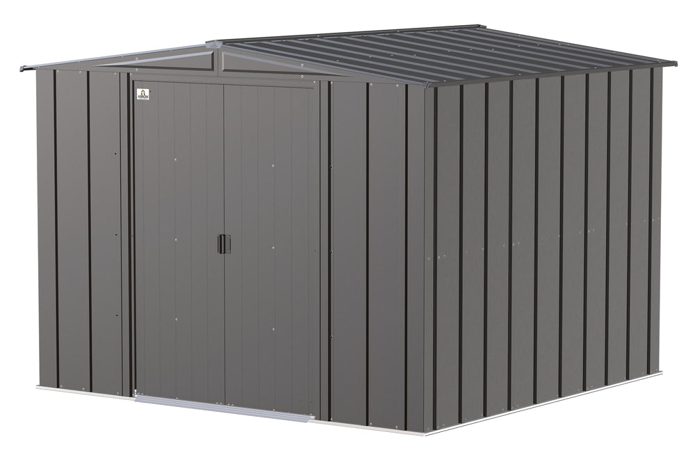 Classic Galvanized Steel Storage Shed, Charcoal, 8-ft x 8-ft A2Y1 - product image 4
