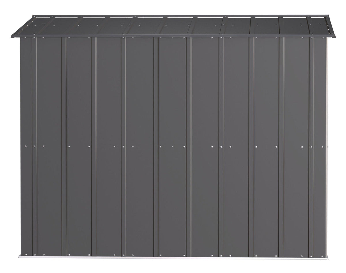 Classic Galvanized Steel Storage Shed, Charcoal, 8-ft x 8-ft A2Y1 - product image 7
