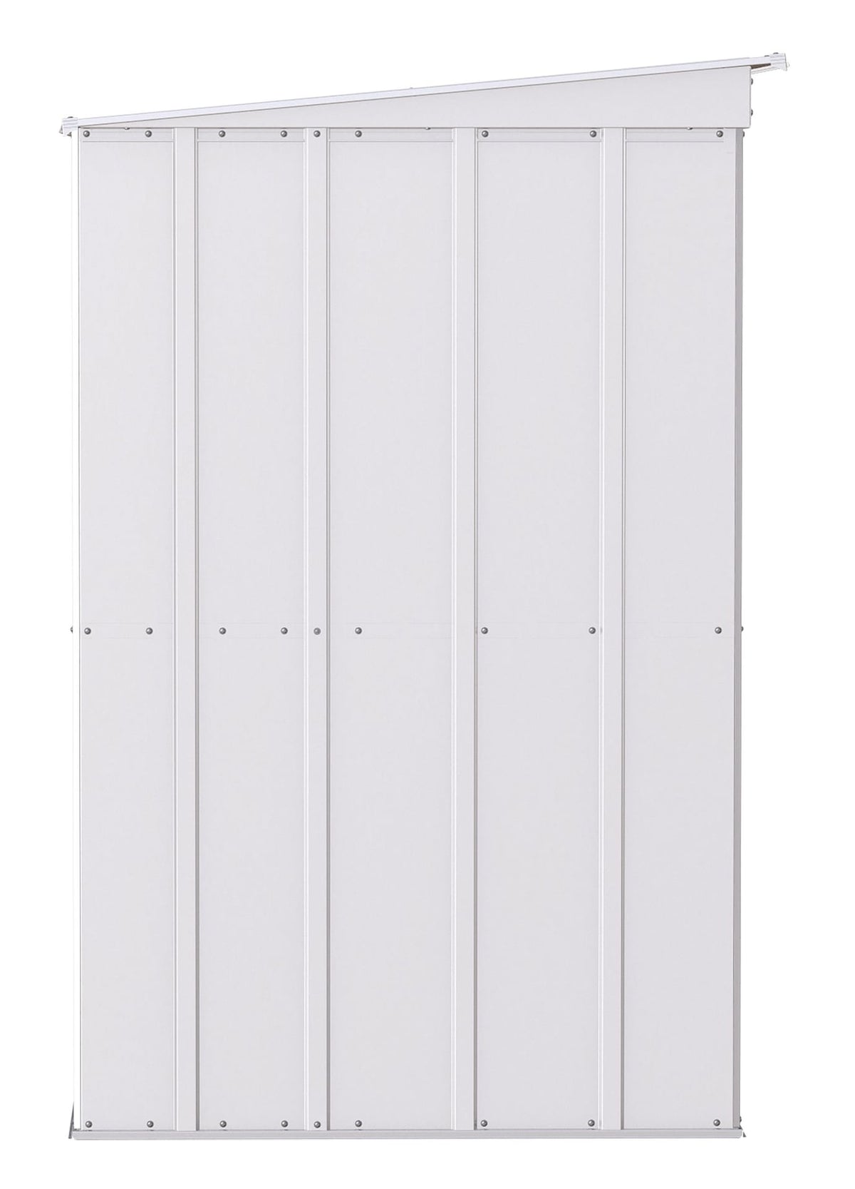 Classic Galvanized Steel Storage Shed, Flute Grey, 10-ft x 4-ft V9Z3 - product image 4