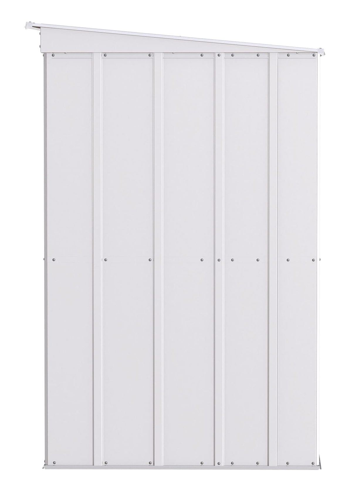 Classic Galvanized Steel Storage Shed, Flute Grey, 10-ft x 4-ft V9Z3 - product image 5