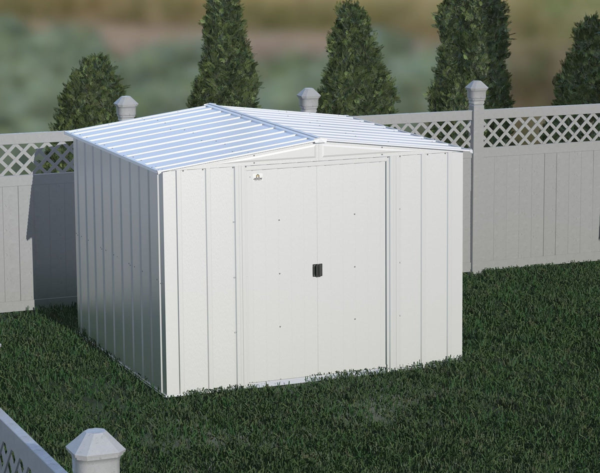 Classic Galvanized Steel Storage Shed, Flute Grey, 8-ft x 8-ft Y6Z6 - product image 8