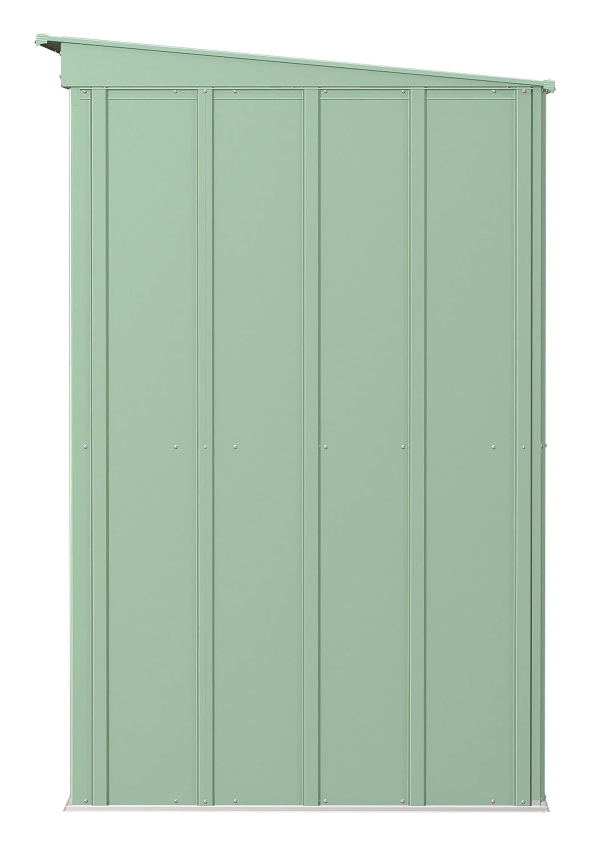 Classic Galvanized Steel Storage Shed, Sage Green, 8-ft x 4-ft P9H0 - product image 4