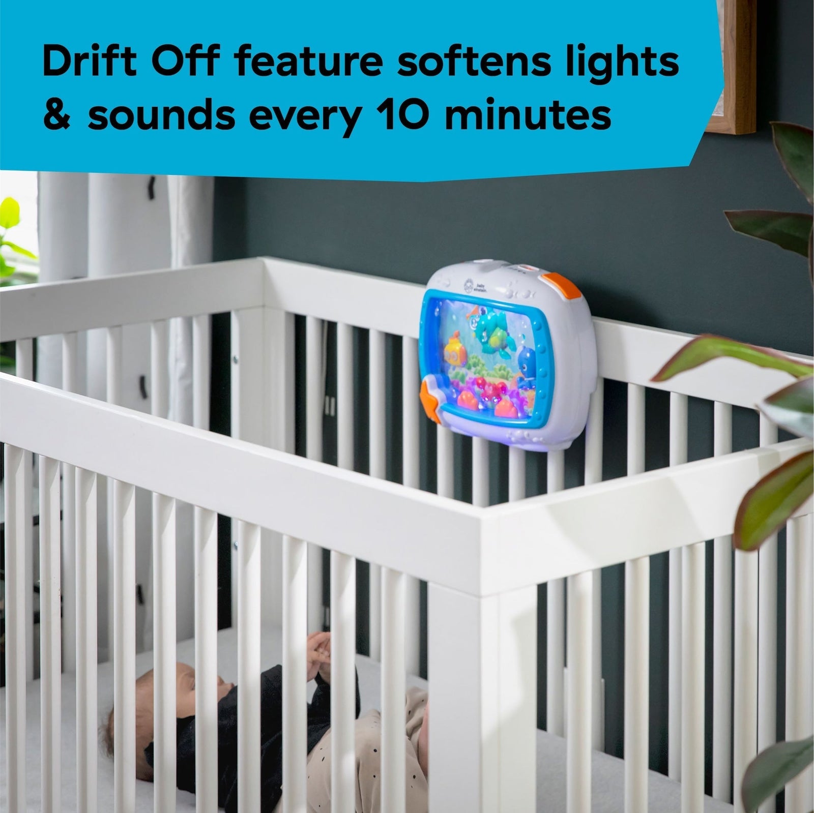 Baby Einstein Sea Dreams Soother Musical Crib Toy and Sound Machine W8L2 - product image 6
