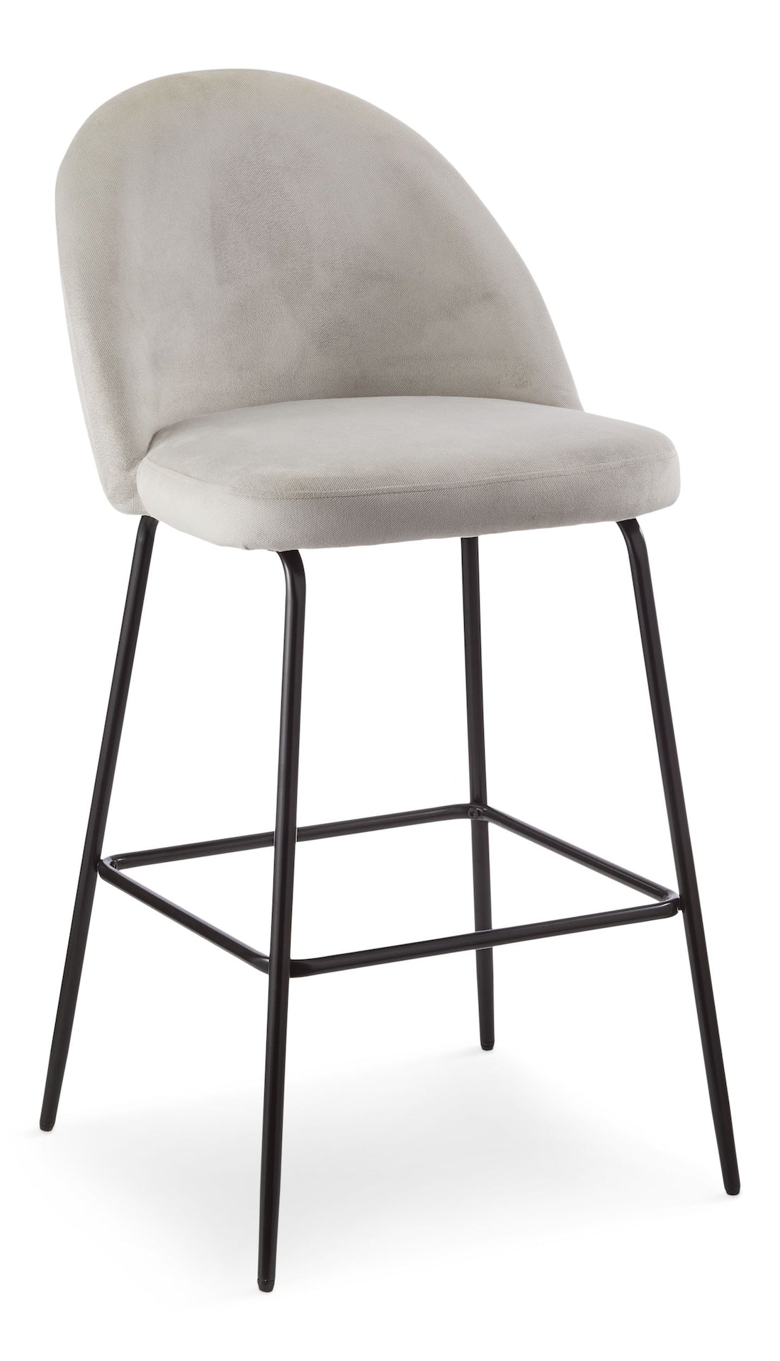 Koen Bar Elegant Counter Stool with Footrest, Grey P7M5 - product image 1
