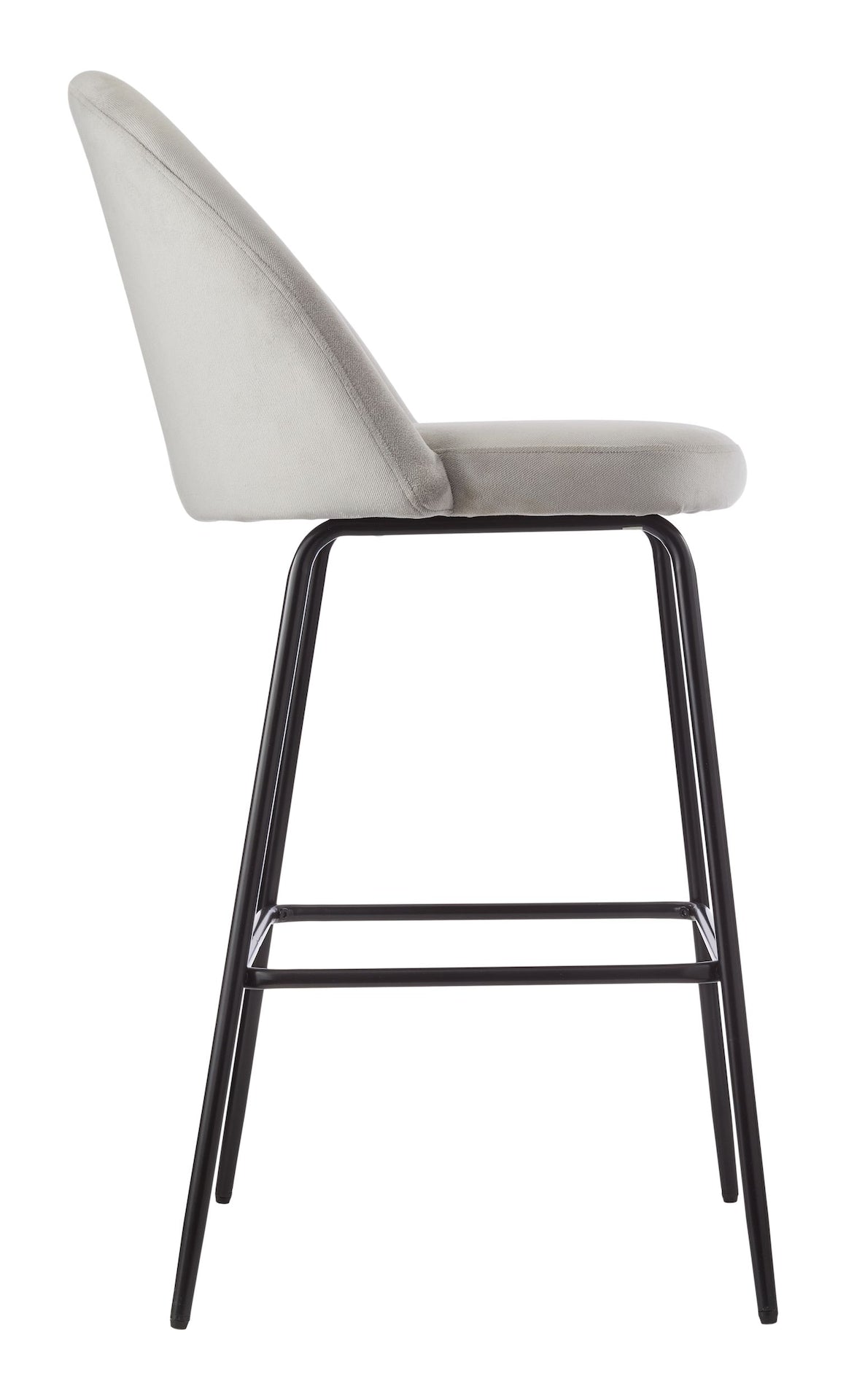 Koen Bar Elegant Counter Stool with Footrest, Grey P7M5 - product image 3