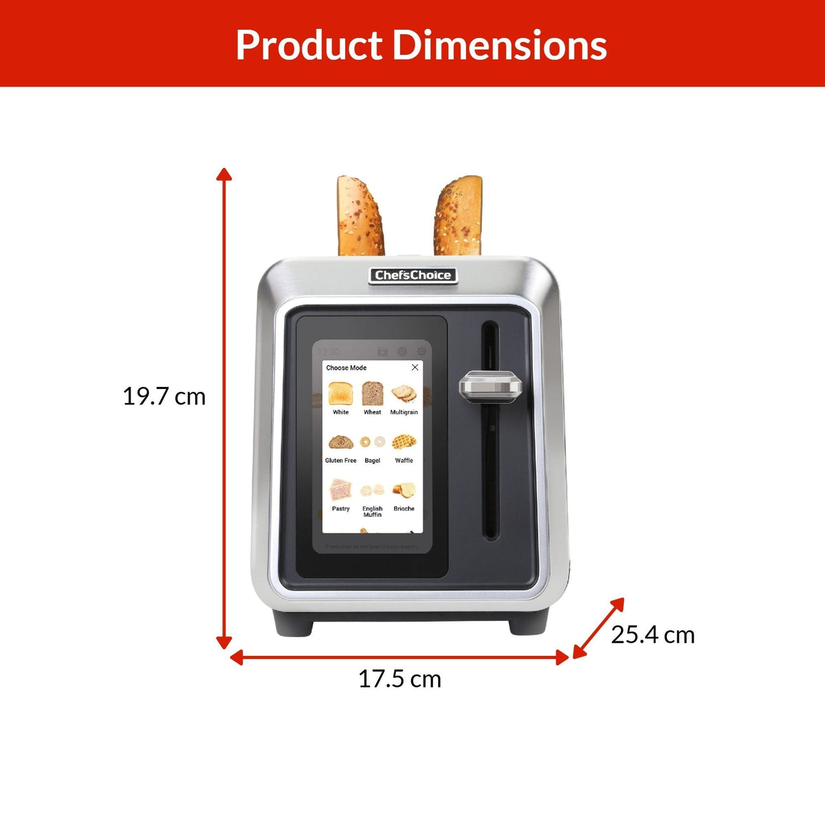 2-Slice Toaster with Touchscreen Display V8W8 - product image 2