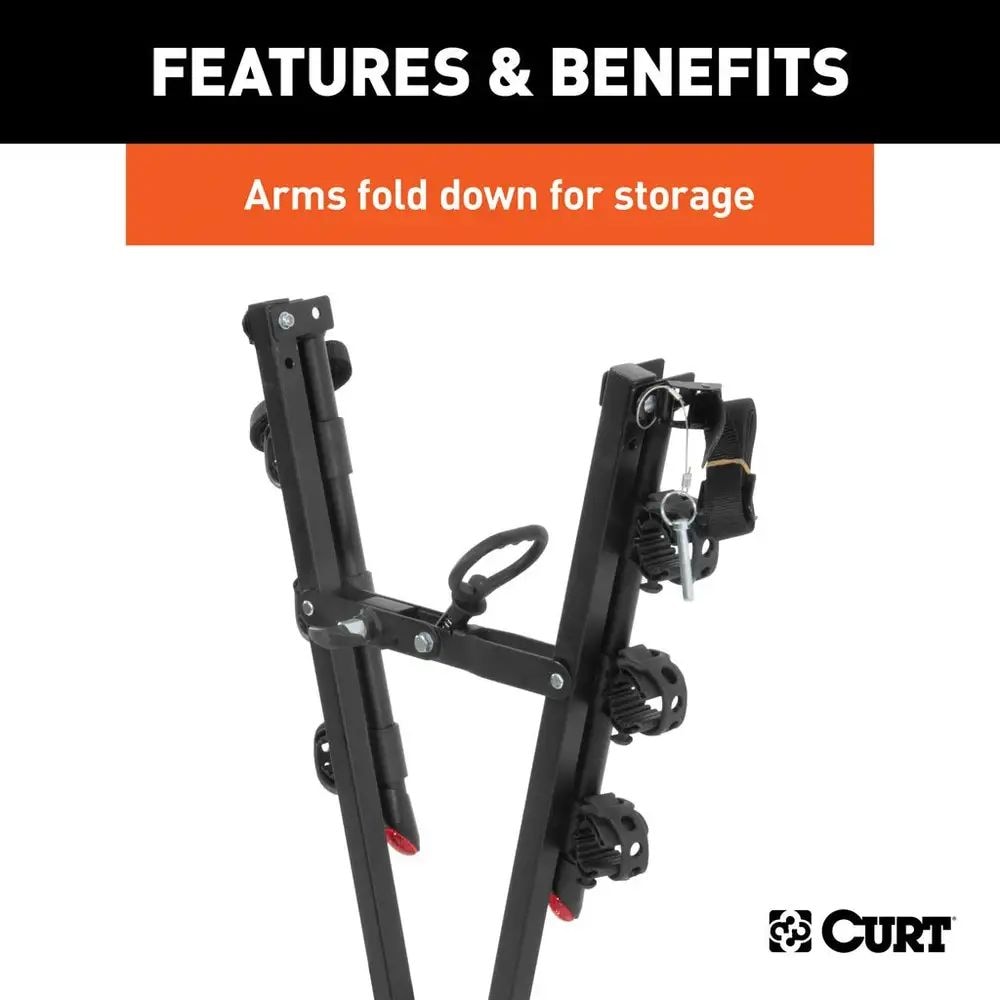 18013 Clamp-On 3-Bike Hitch Mount Bike Rack, Fits Over 2-in Receiver, Black B5M8 - product image 3