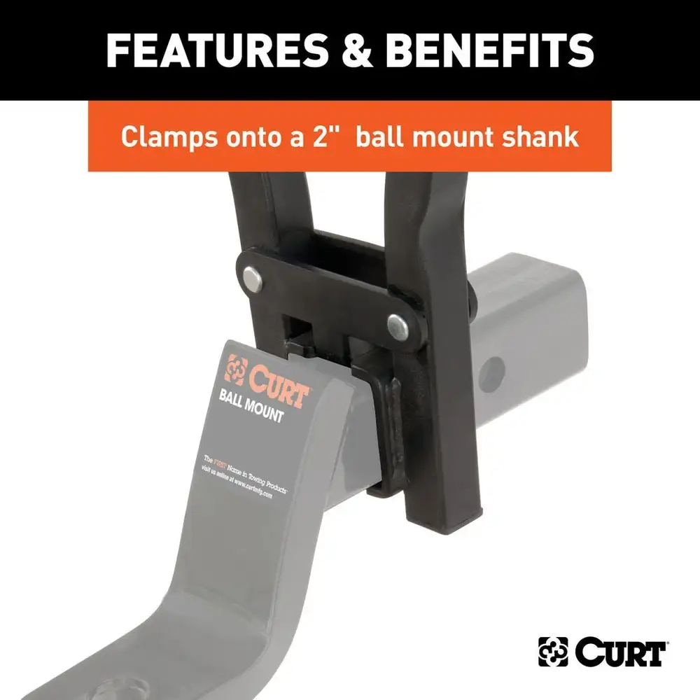 18013 Clamp-On 3-Bike Hitch Mount Bike Rack, Fits Over 2-in Receiver, Black B5M8 - product image 7