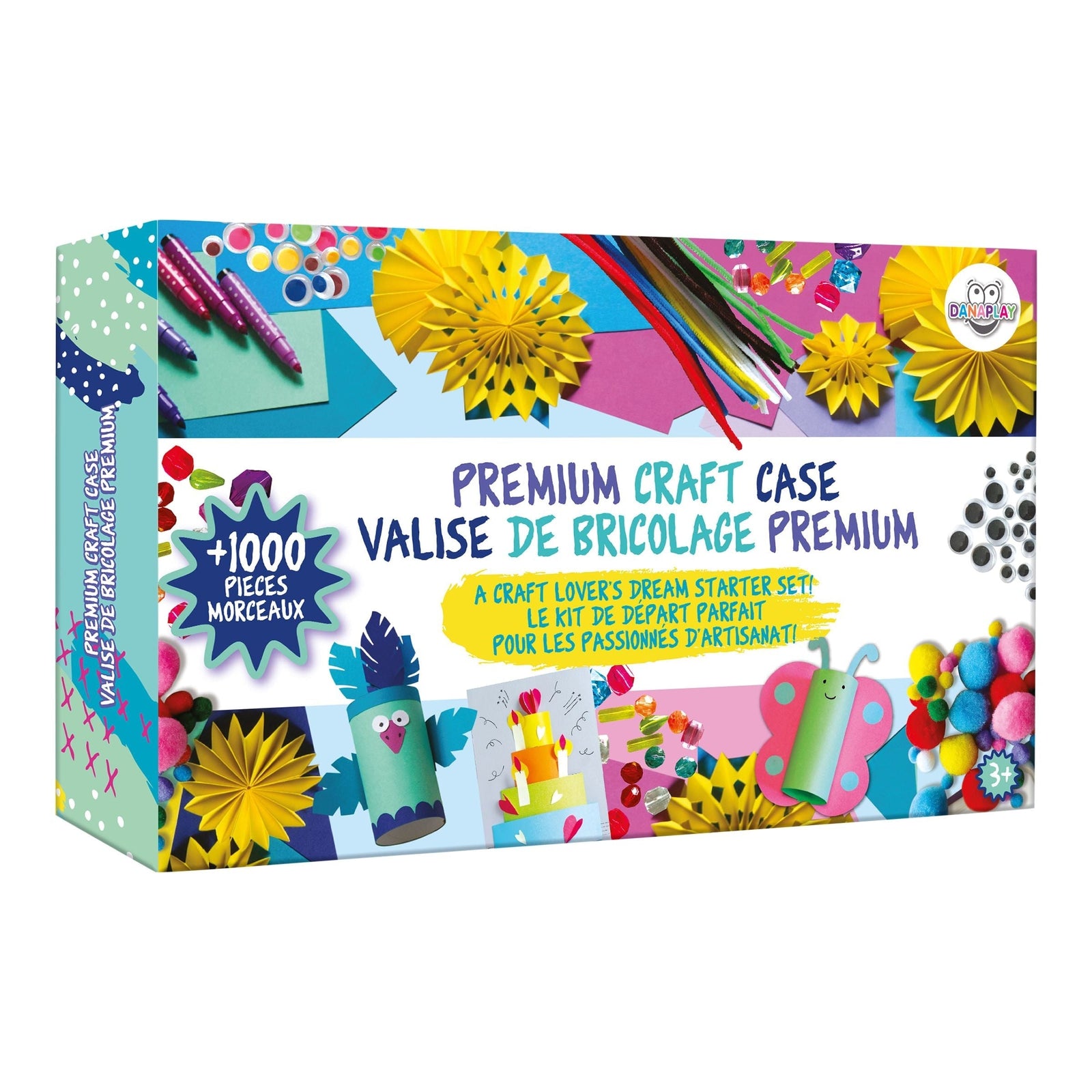 Premium Craft Case, A Craft Lover's Dream Starter Set with 1000+ Pieces W2W7 - product image 1