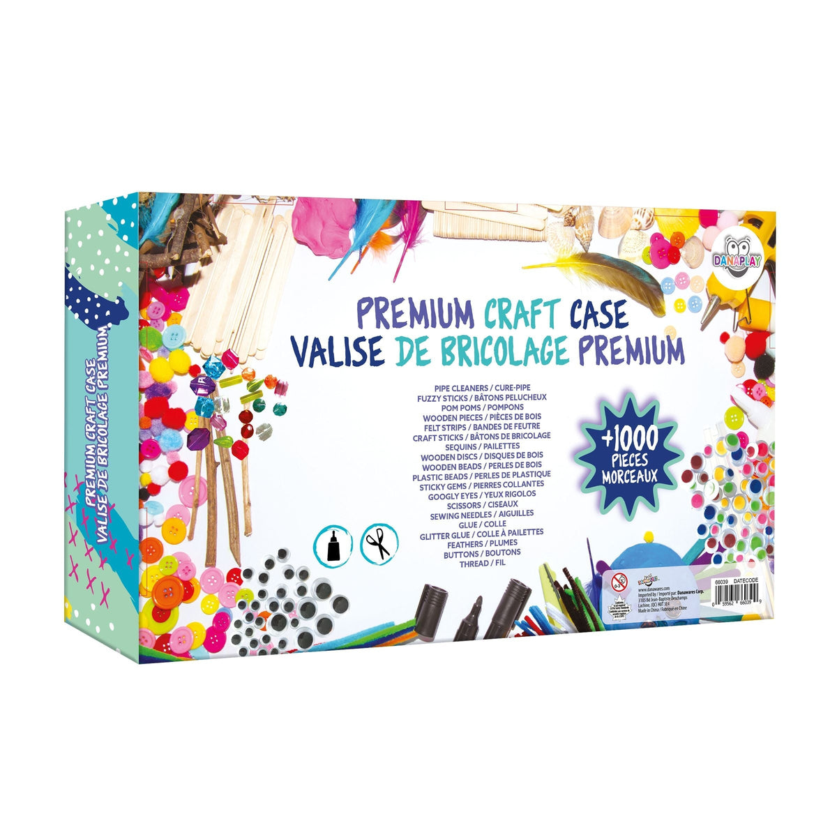 Premium Craft Case, A Craft Lover's Dream Starter Set with 1000+ Pieces W2W7 - product image 2