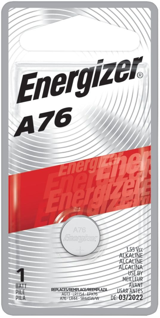 1-pk A76 LR44 1.5V / 1.5 Volt Alkaline Miniature Battery, Long Lasting E9G2 - product image 1