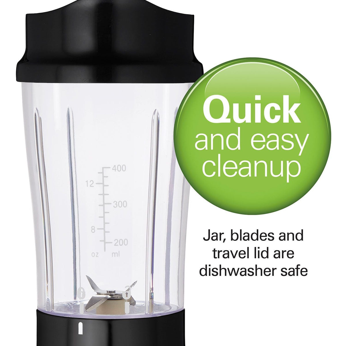 Personal Creations Single-Serve Blender with Travel Jar, Black, 414mL L9S8 - product image 5