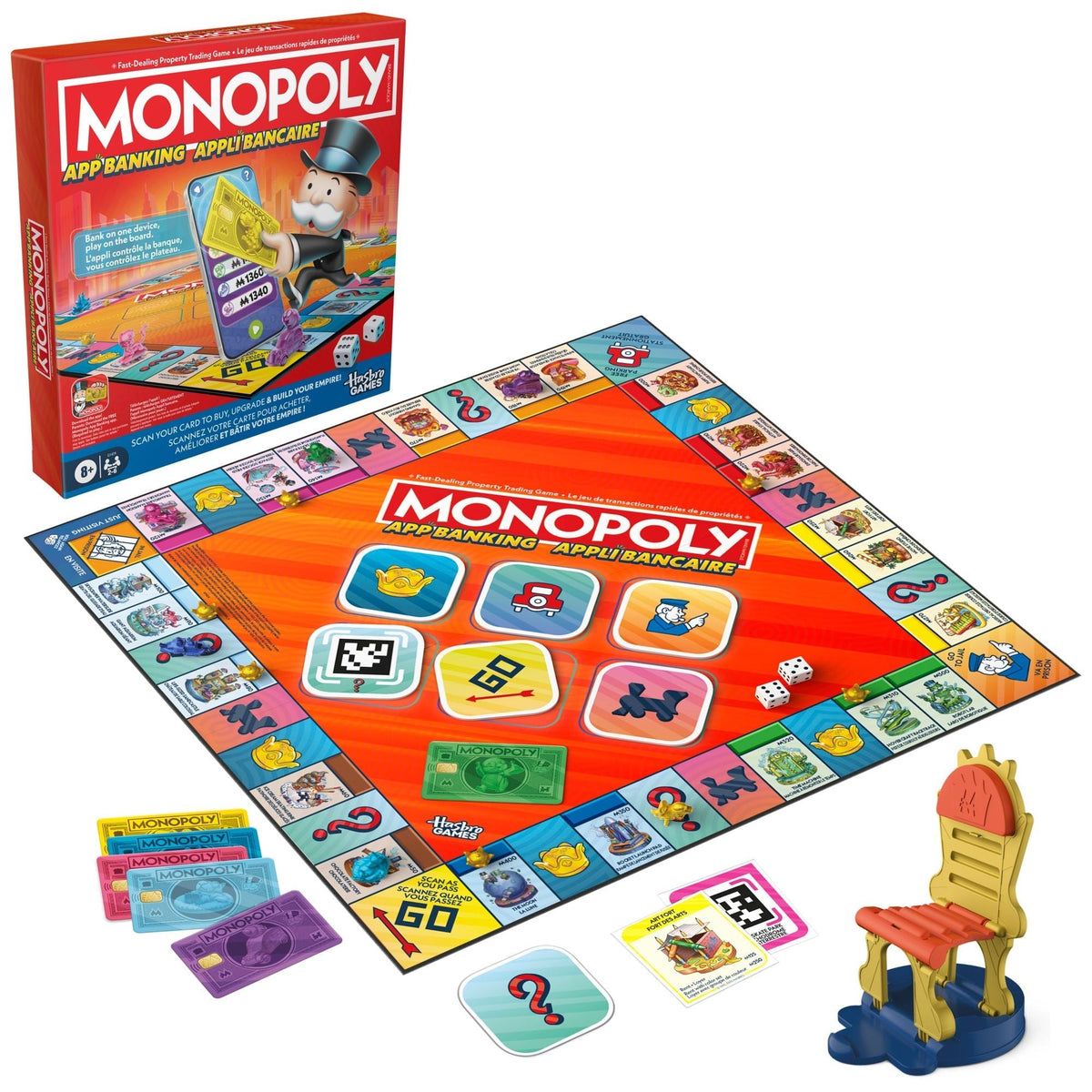Games Monopoly App Banking Board Game for Ages 8+ R6S1 - product image 1