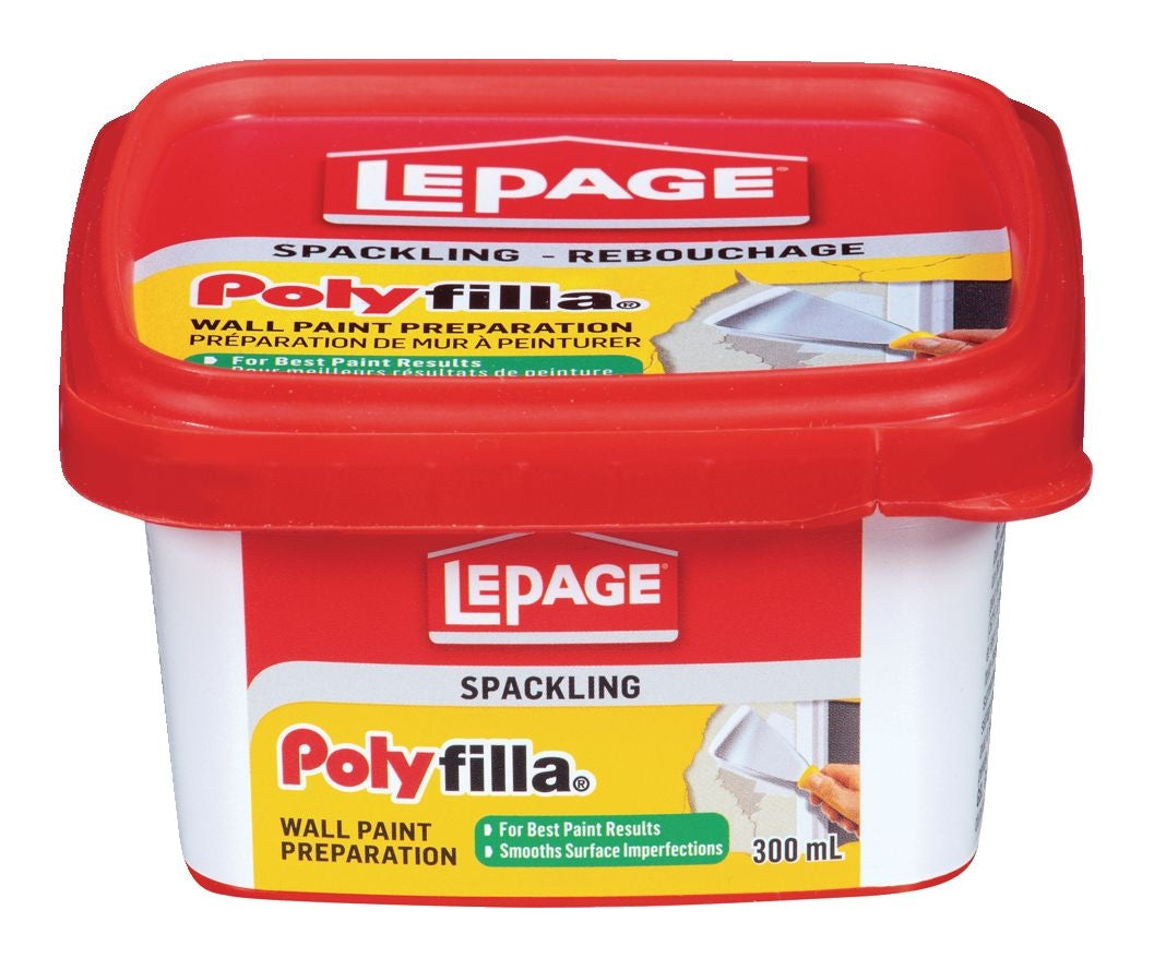 Polyfilla Wall Paint Preparation Spackling, Hole/Crack Repair Filler, White K3A3 - product image 1