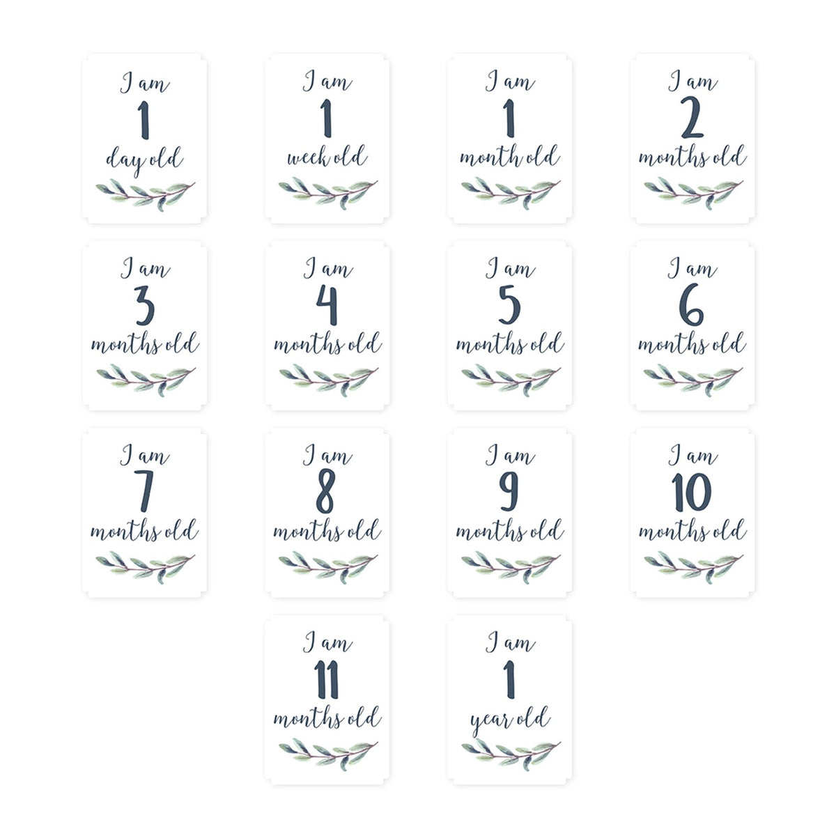 Baby's 1st Year Milestone Blanket, Hello World Wreath N8A9 - product image 1