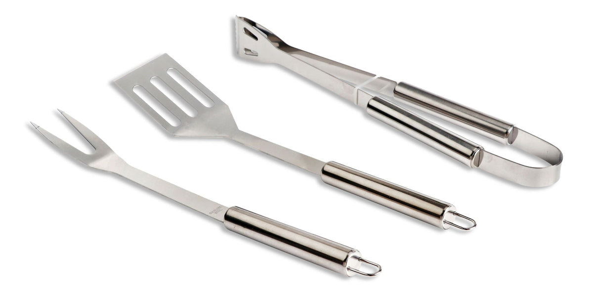 Stainless Steel Outdoor BBQ Grill Accessories Tools Set, 3-pc X3J3 - product image 1
