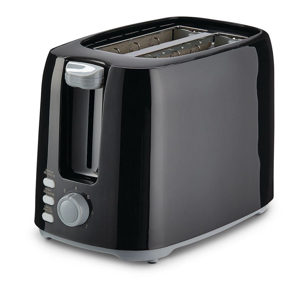 Wide Slots Toaster with 7 Settings, Black, 2-Slices J8J6 - product image 1