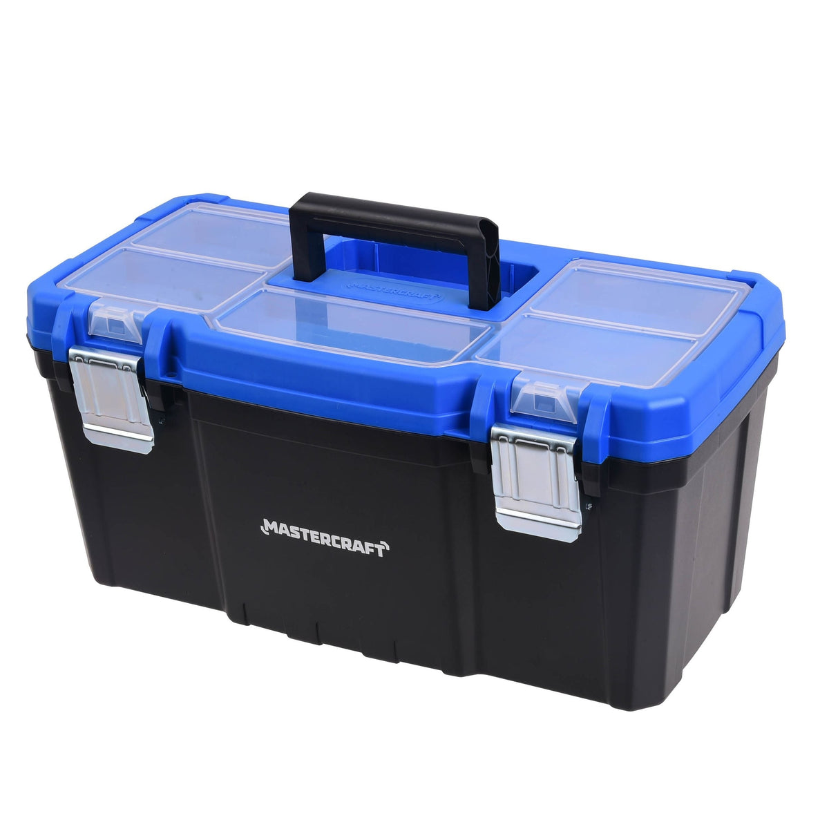 Portable Plastic Tool Box with Removable Tray & Tray Top, Blue, 19-in, Jumbo Hex Key Set/Allen Wrench Set, Metric, High... X2Z3 - product image 1