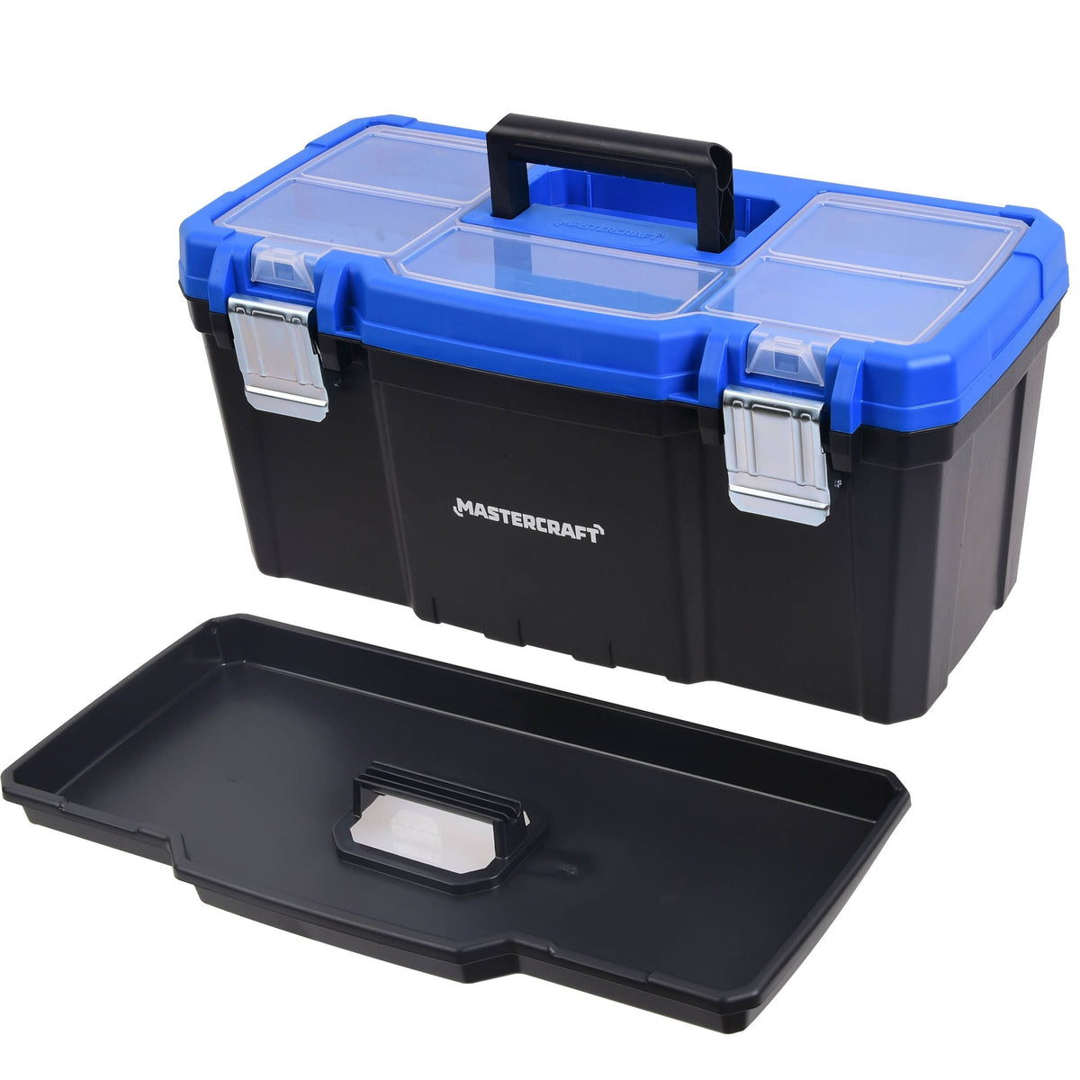 Portable Plastic Tool Box with Removable Tray & Tray Top, Blue, 19-in, Jumbo Hex Key Set/Allen Wrench Set, Metric, High... X2Z3 - product image 4