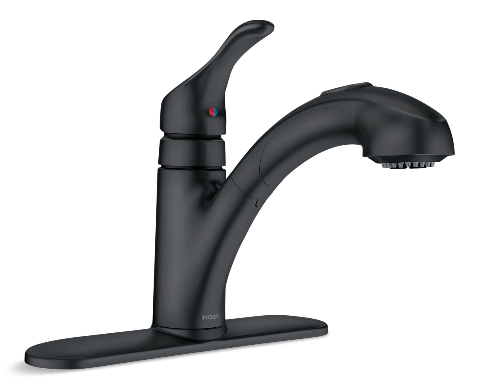 Renzo Single-Handle Pull-Out Kitchen Faucet, Matte Black Q3K7 - product image 1