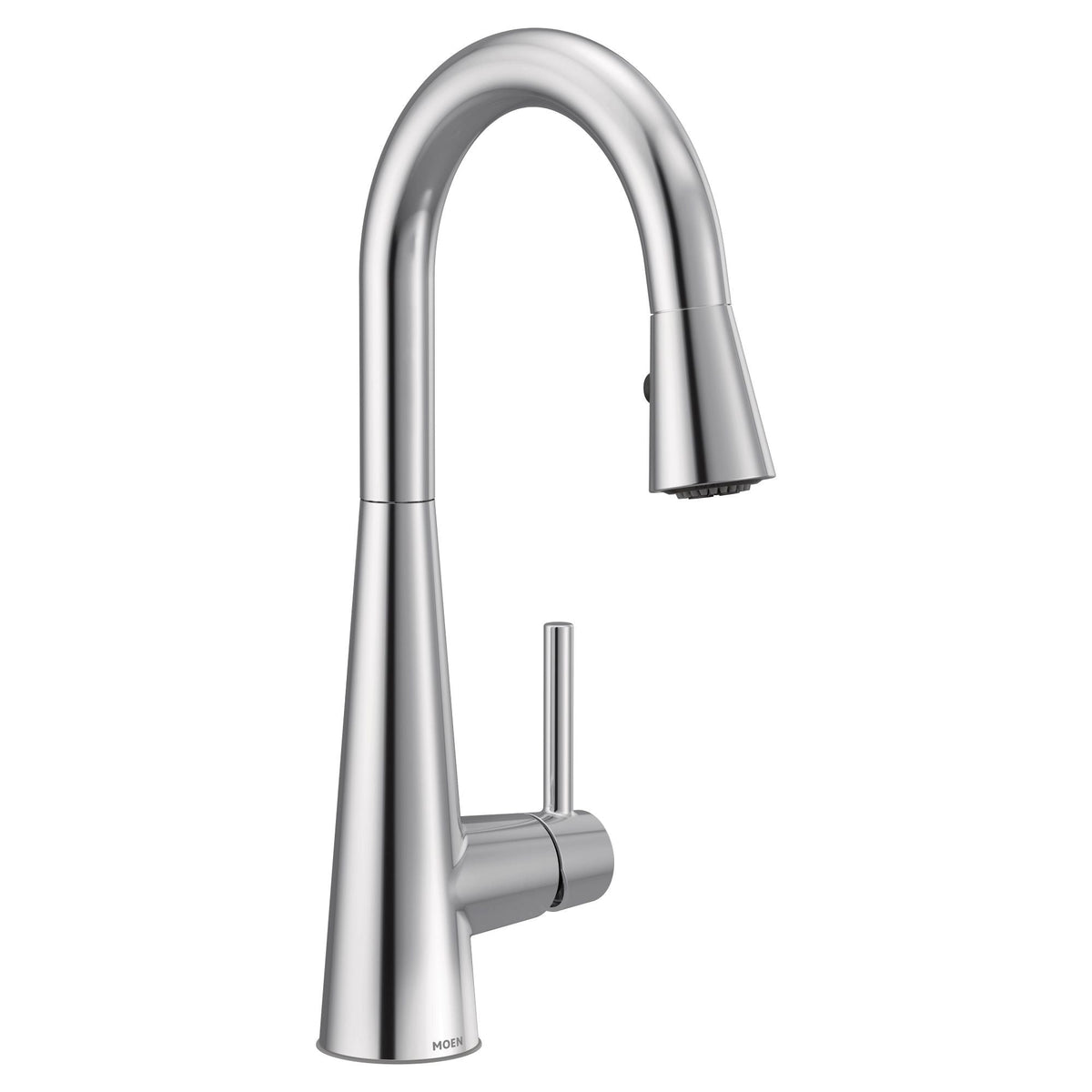 Sleek Single Handle High Arc Pull Down Kitchen Faucet with Power Clean, Chrome A4H5 - product image 1