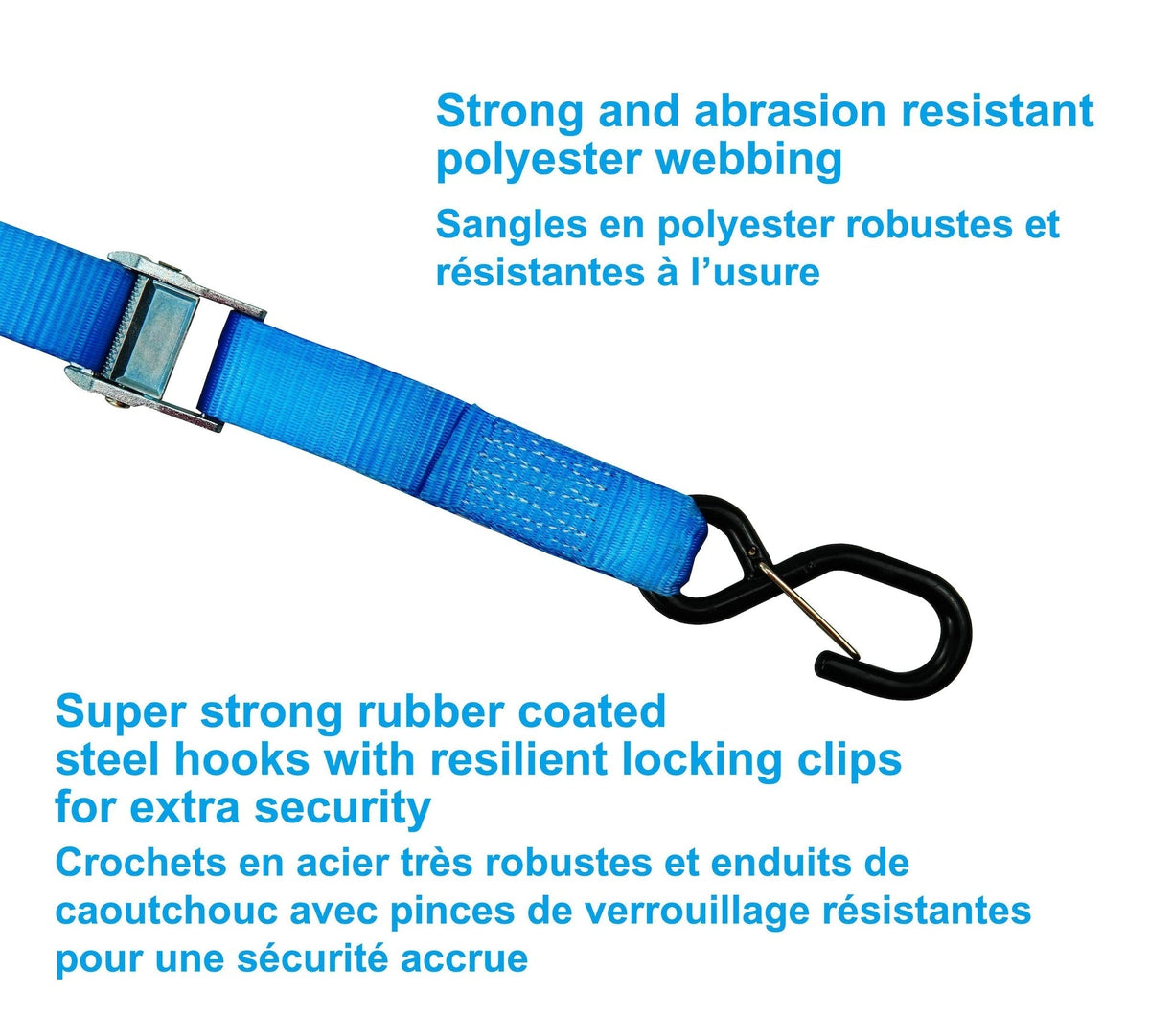1,200-lb Motorcycle Tie Down Strap, 1 3/8-in x 12-ft B1R2 - product image 7