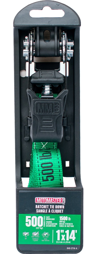 1,500-lb Endless Padded Ratchet Tie Down Strap, Weatherproof, 1-in x 14-ft Q6O5 - product image 2