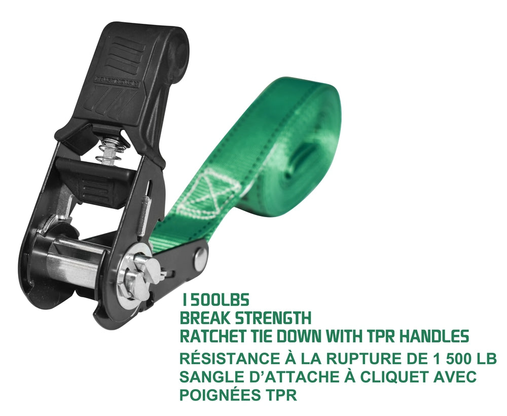 1,500-lb Endless Padded Ratchet Tie Down Strap, Weatherproof, 1-in x 14-ft Q6O5 - product image 5
