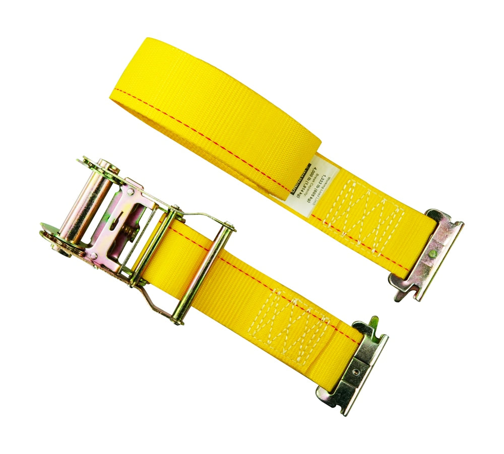 4,000-lb Commercial Ratchet Tie Down Strap, with E-Fitting, 2-in x 12-ft P4Q9 - product image 2