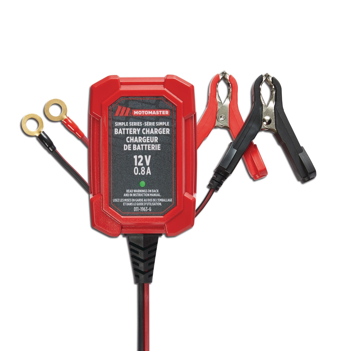 Simple Series Smart Battery Charger/Maintainer, Fully Automatic, 0.8-Amp, 12V V9X2 - product image 1