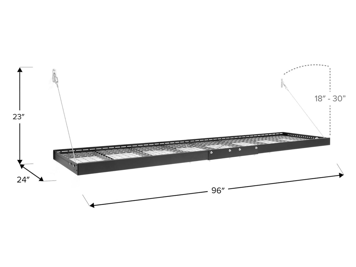 New Age Pro Series Wall Mounted Steel Shelf, 2-ft x 8-ft F3B8 - product image 3
