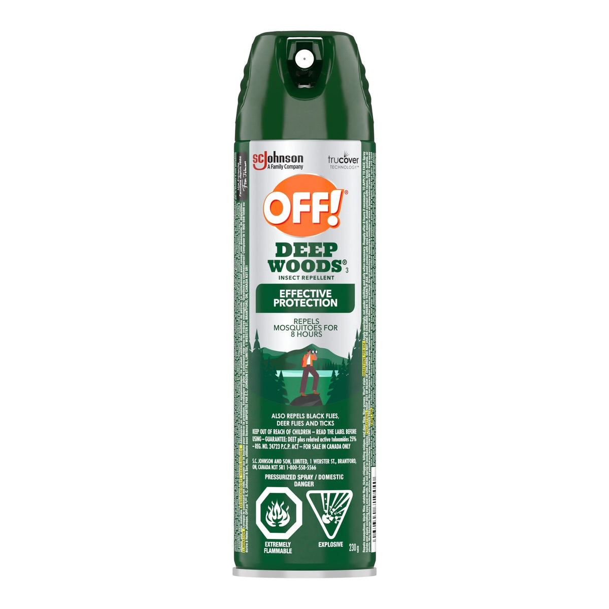 ! Deep Woods 8-Hour 25% DEET Bug Spray, 230-g D1Z4 - product image 1