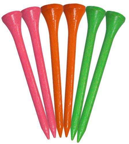 Biodegradable Hardwood Golf Tee, 2-3/4-in, 50-pk, Citrus Assorted Colours I1O4 - product image 1