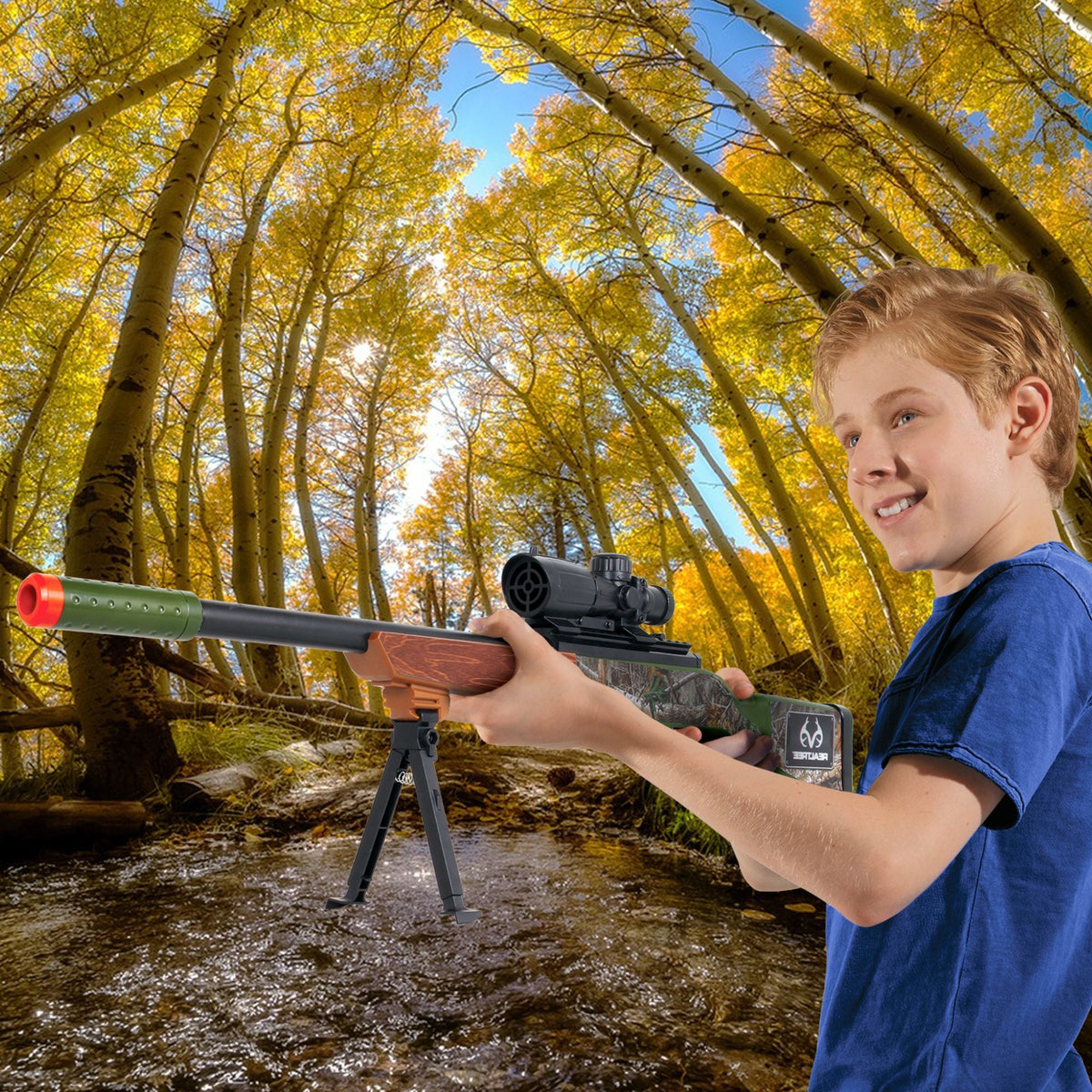 Green Hunting Rifle Toy with Built-in Scope H6B4 - product image 7