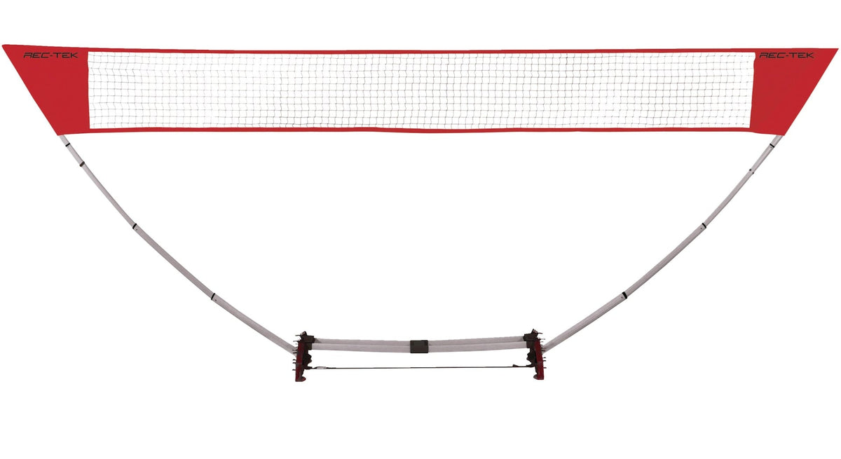 Outdoor Portable Easy Set-up Badminton Net, Red, 15-ft, 7-pk, All Ages, for Lawn Game Activities X4H5 - product image 1