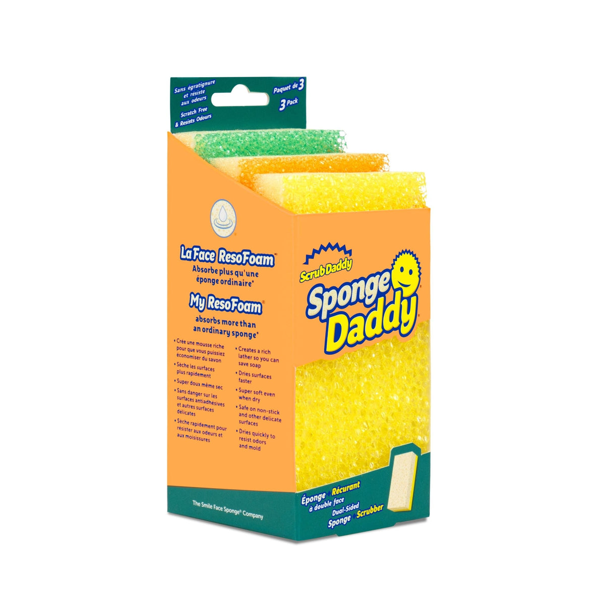 All-Purpose Gentle Scrub Cleaning Sponge, 3-pk D0M0 - product image 1