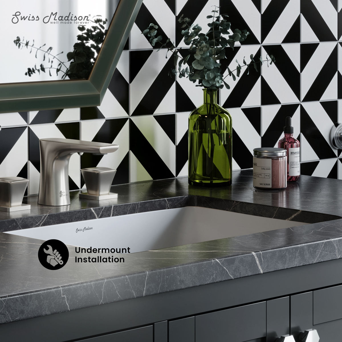 Plaisir 18.5 Rectangular Under-Mount Bathroom Sink K2U0 - product image 3