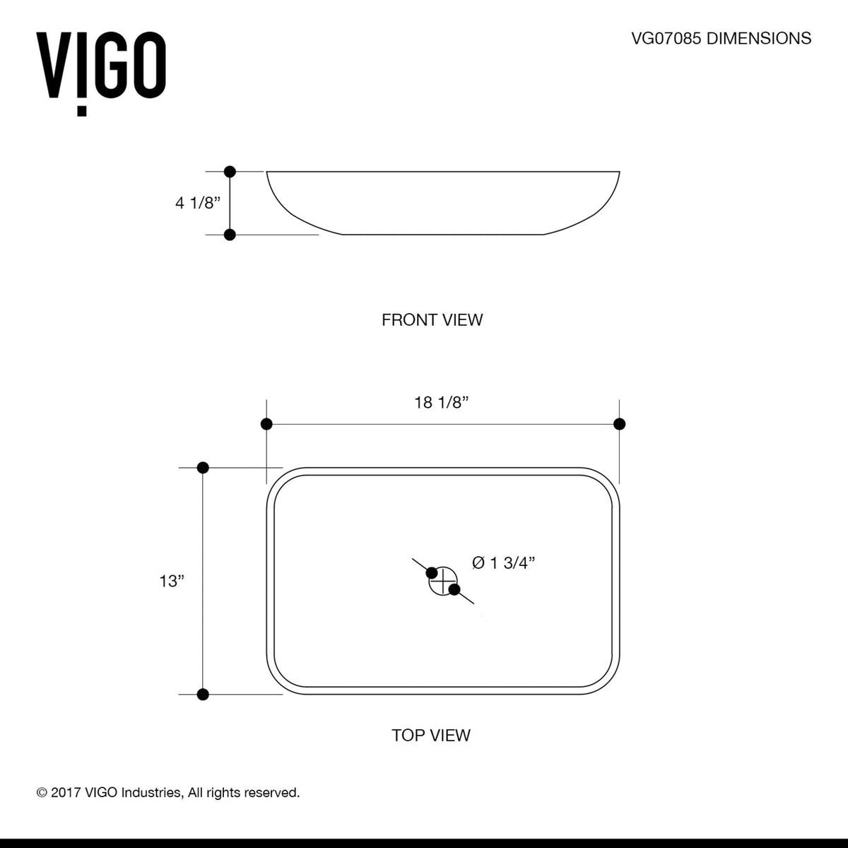 Titanium Glass Slate Grey Bathroom Sink/Basin Set with Niko Faucet and Rectangular Vessel E7B8 - product image 7