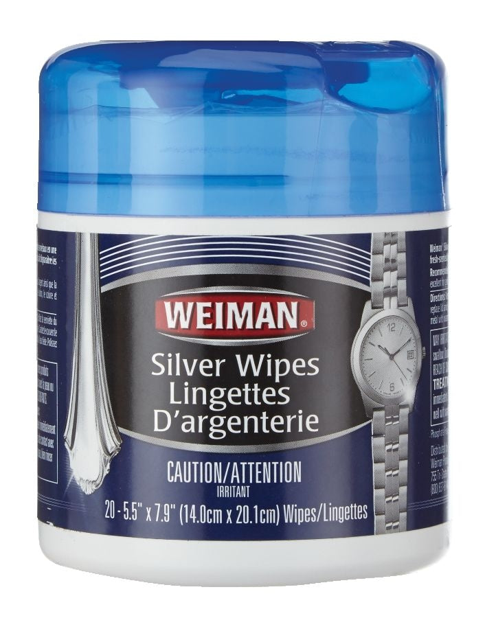 Silver Wipes, for Sterling Silver, Silver Plate & Fine Antique Silver, 20-pk Y9U6 - product image 1