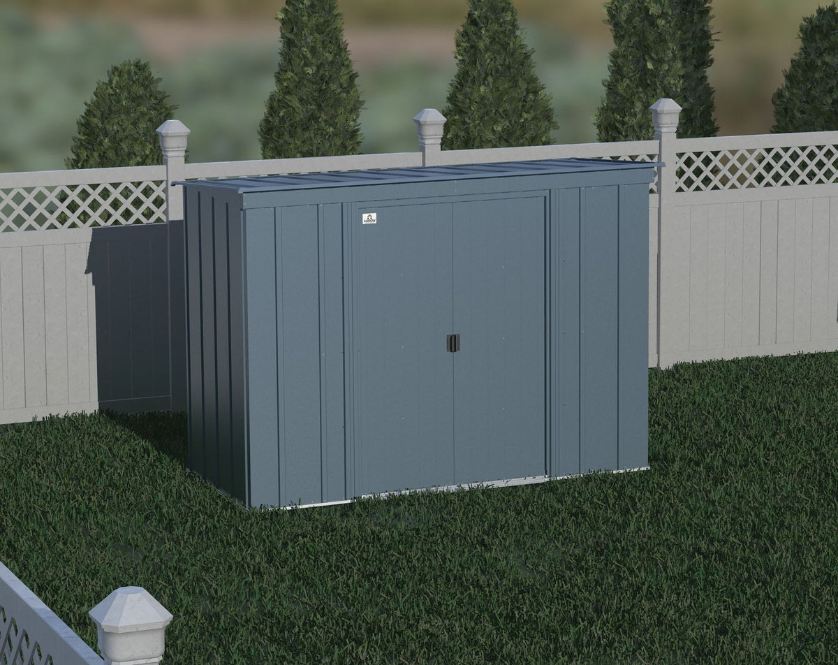 Classic Galvanized Steel Storage Shed, Blue Grey, 8-ft x 4-ft O9N7 - product image 7