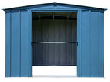 Classic Galvanized Steel Storage Shed, Blue Grey, 8-ft x 6-ft H1T8 - product image 4