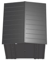 Classic Galvanized Steel Storage Shed, Charcoal, 6-ft x 7-ft W1M1 - product image 5