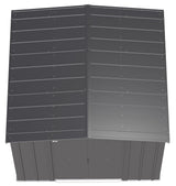 Classic Galvanized Steel Storage Shed, Charcoal, 8-ft x 8-ft A2Y1 - product image 5