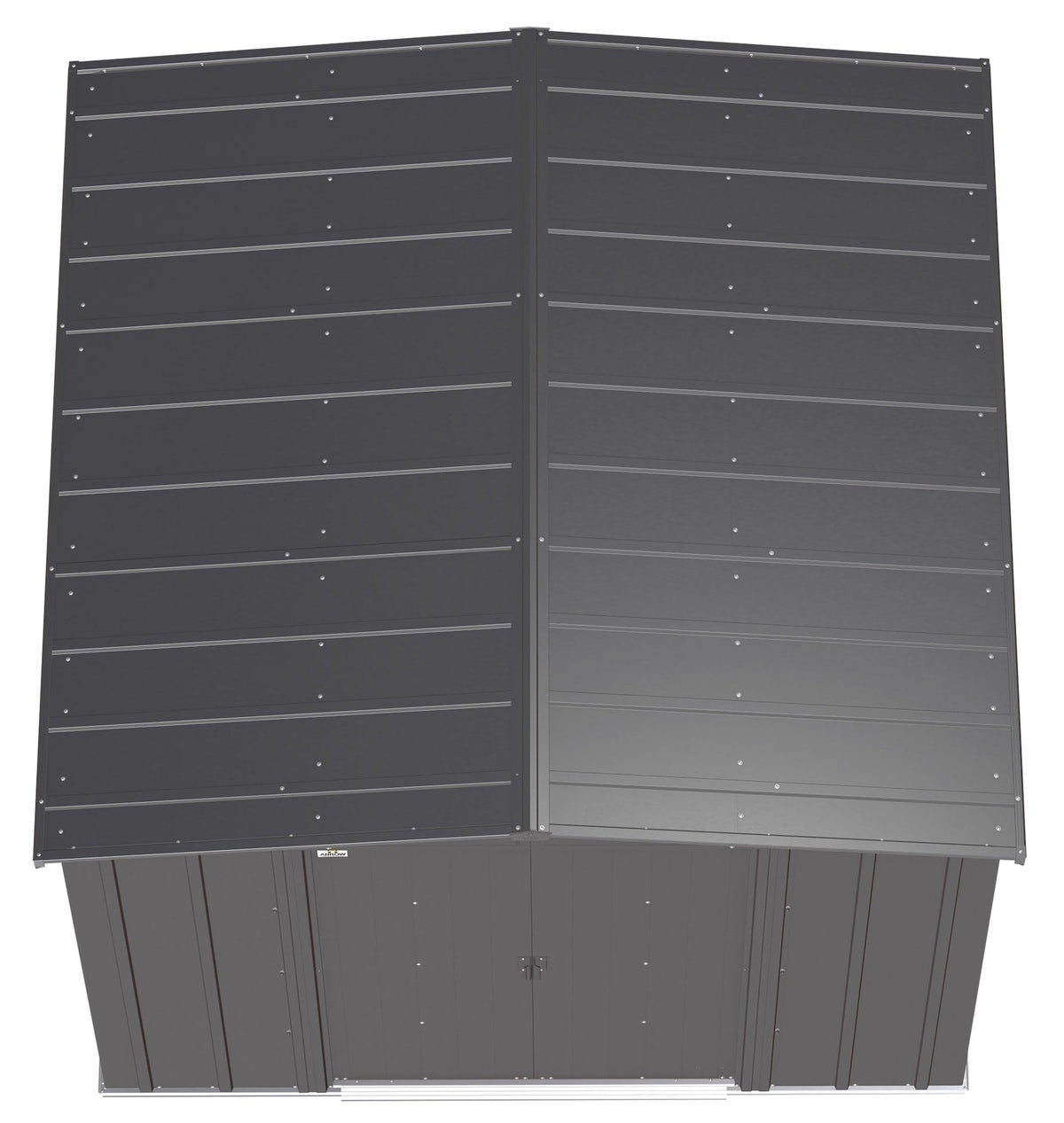 Classic Galvanized Steel Storage Shed, Charcoal, 8-ft x 8-ft A2Y1 - product image 5