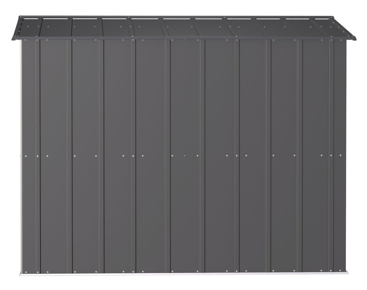 Classic Galvanized Steel Storage Shed, Charcoal, 8-ft x 8-ft A2Y1 - product image 6