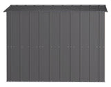 Classic Galvanized Steel Storage Shed, Charcoal, 8-ft x 8-ft A2Y1 - product image 7
